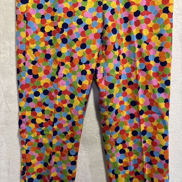 Opposuits Men's Rainbow Confetti Polka Dot Multicolor Flat Front Pants Size 42 - Picture 4 of 13